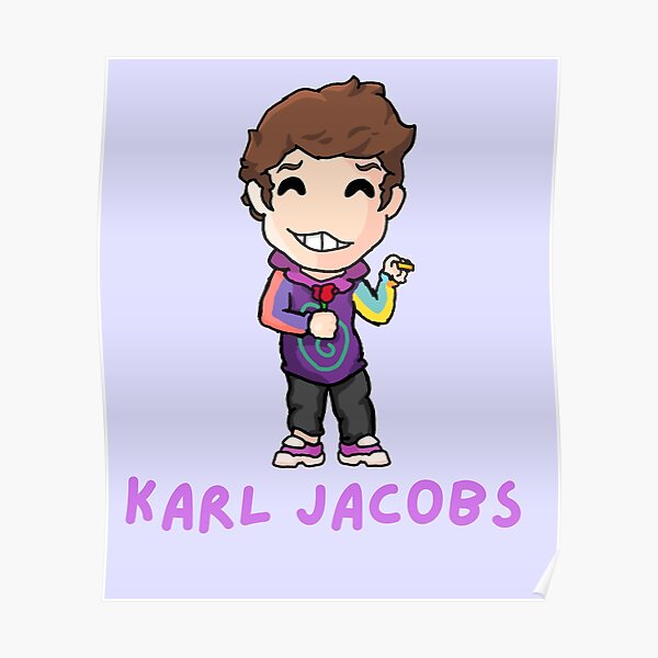 Karl jacobs mcyts poggers dream team purple sapnap  Poster RB1006 product Offical Karl Jacobs Merch
