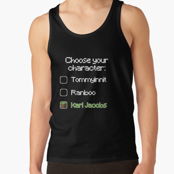 Choose your character - Karl Jacobs Tank Top RB1006 product Offical Karl Jacobs Merch