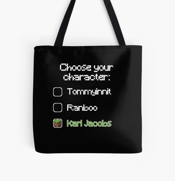 Choose your character - Karl Jacobs All Over Print Tote Bag RB1006 product Offical Karl Jacobs Merch