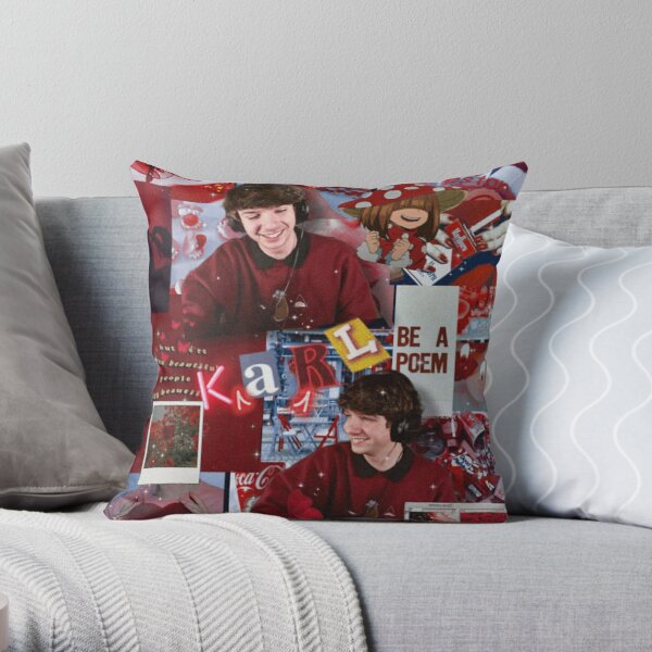 Karl Jacobs | Aesthetic Collage  Throw Pillow RB1006 product Offical Karl Jacobs Merch