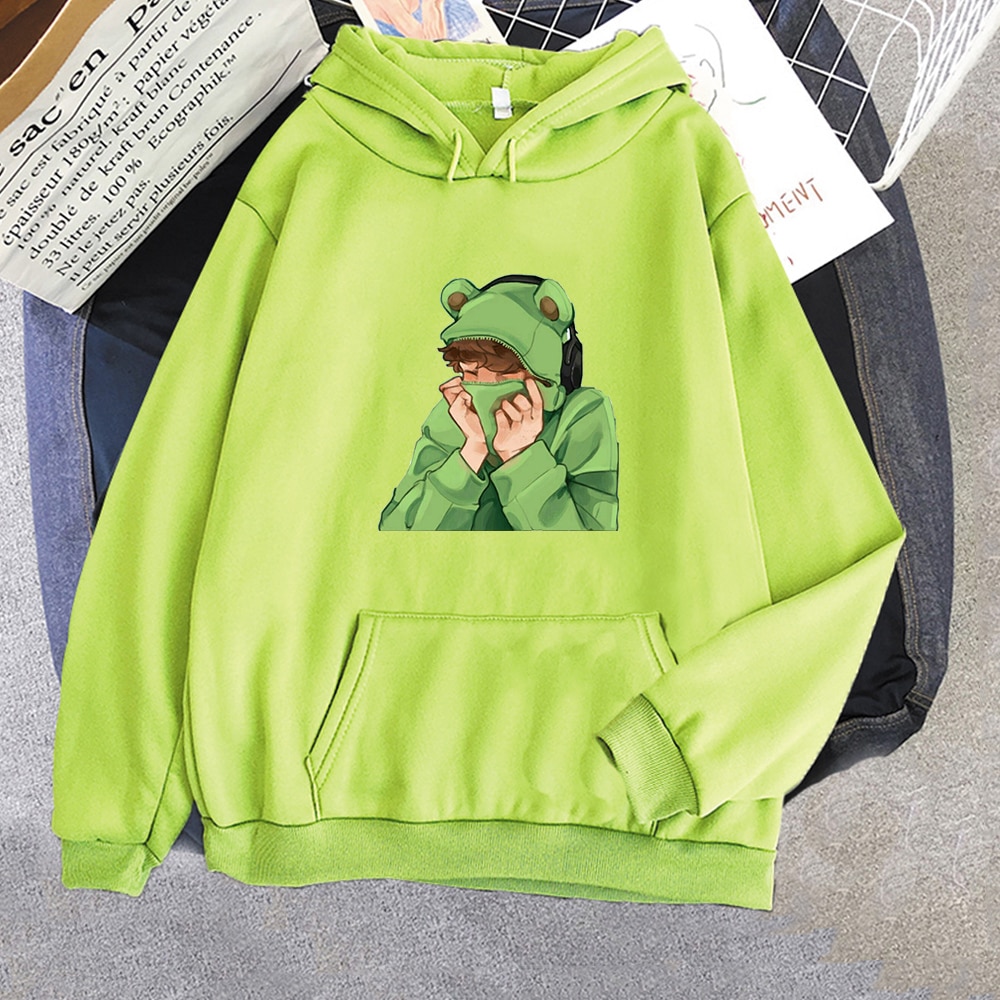 TOFOWUN Karl Jacobs Frog Hoodie Zipper Sweatshirt for Women Teen Girls