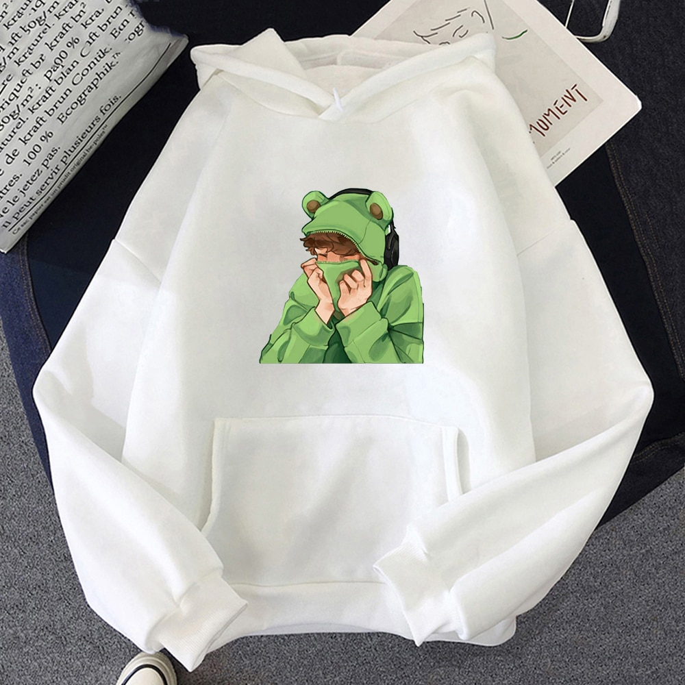 Karl Jacobs Frog Hoodie Sweatshirts Men Women Pullover Unisex Harajuku Dream Team Smp Tracksuit Hip-hop Anime Long Sleeve Hoody